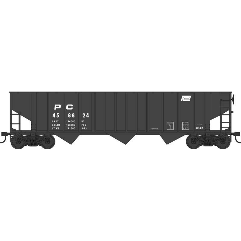 Bowser 42941 HO Scale 70 Ton 3-Bay Hopper Penn Central PC 458824