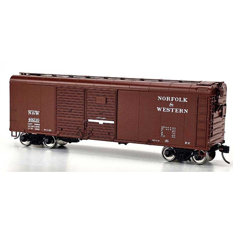 Bowser 43310 HO Scale X31 B2 Round Roof Double Door Boxcar Norfolk & Western N&W 49210