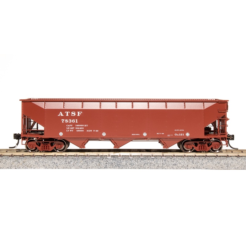 Broadway Limited Imports 7370 HO Scale AAR 70 Ton Triple Hopper Santa Fe ATSF 4 Pack