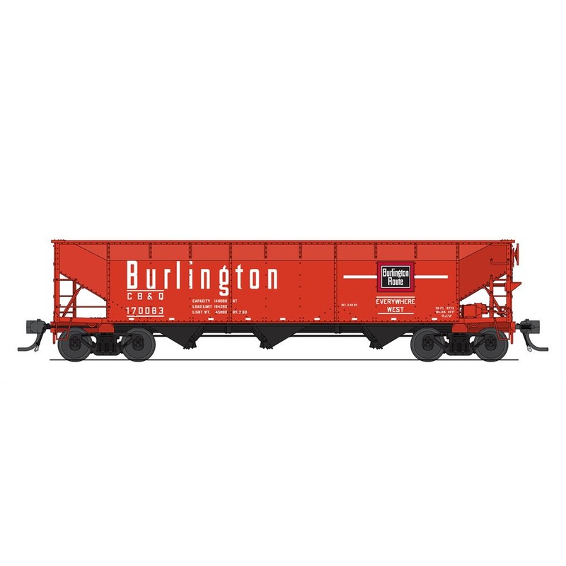 Broadway Limited Imports 7380 HO Scale AAR 70 Ton Triple Hopper CB&Q 170350