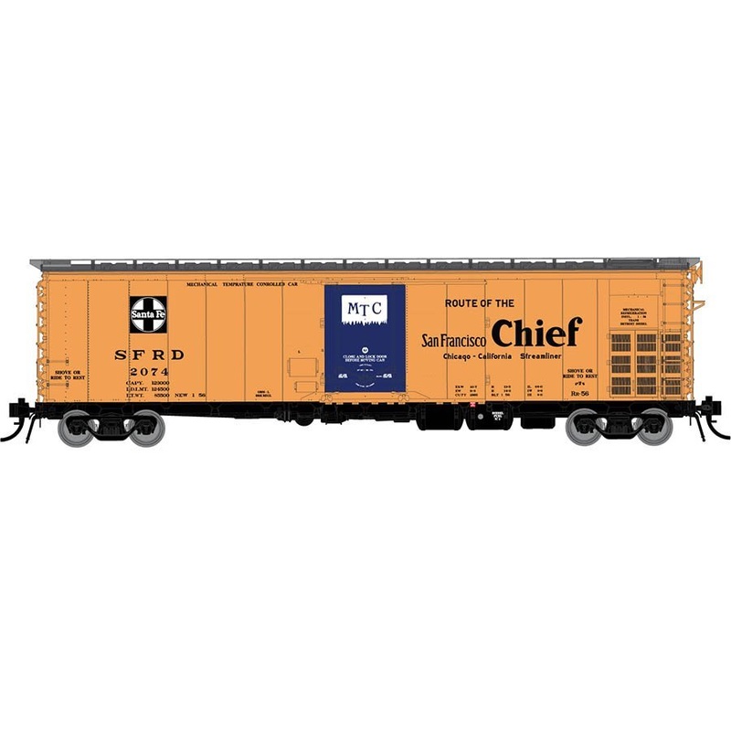 Rapido Trains 156002A HO Scale RR-56 Reefer Santa Fe San Francisco Chief SFRD # Varies