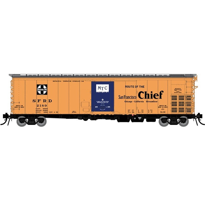 Rapido Trains 156007A HO Scale RR-60 Reefer Santa Fe San Francisco Chief SFRD # Varies
