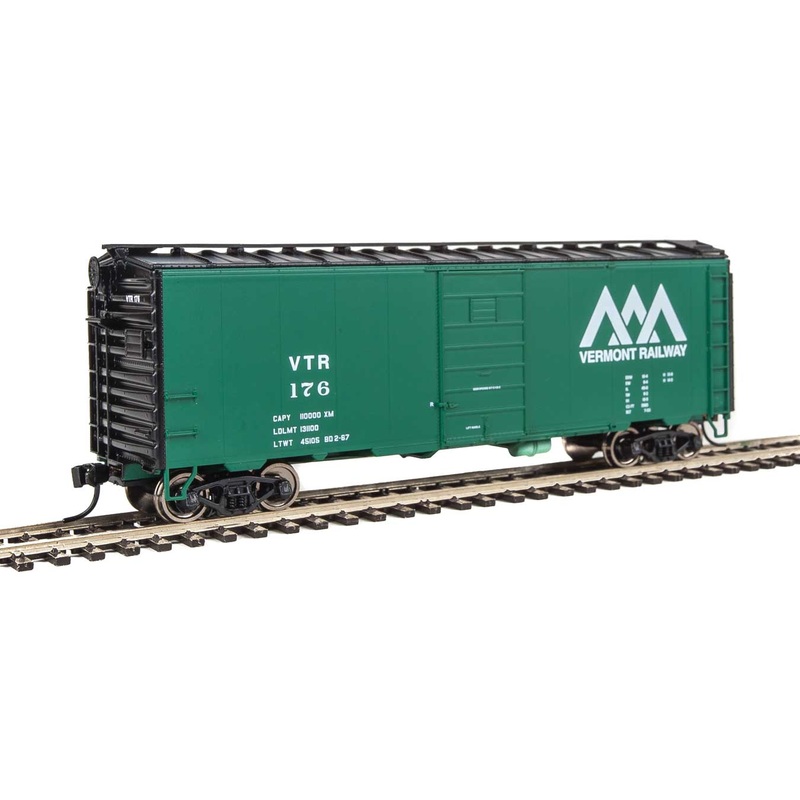 Walthers Mainline 910-1436 HOScale PS-1 40' Boxcar Vermont Railway VTR 176