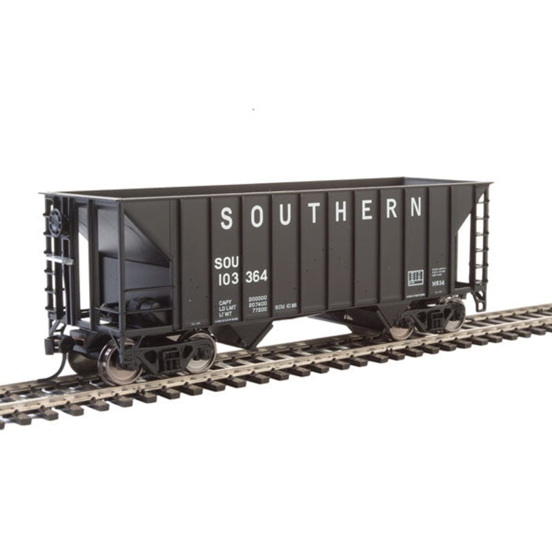 Walthers MainLine 910-6929 100 Ton 2 Bay Hopper Southern Black SOU 103364