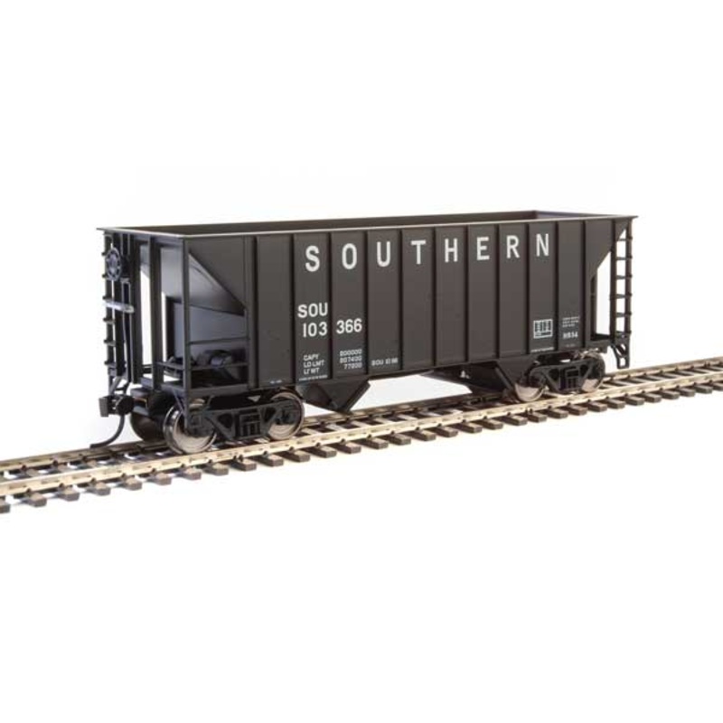 Walthers MainLine 910-6930 100 Ton 2 Bay Hopper Southern Black SOU 103366