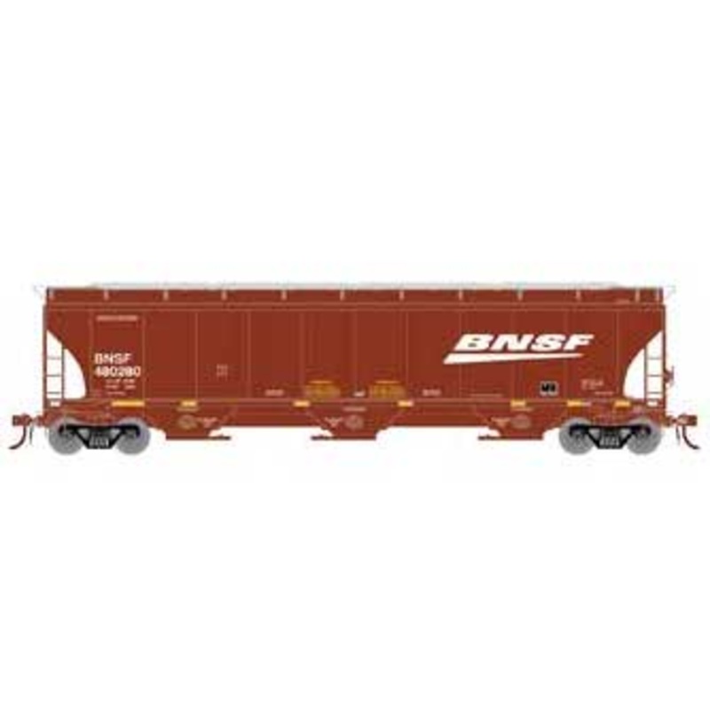 Athearn Genesis G90007 HO Scale Trinity 3 Bay Covered Hopper BNSF "Wedge/Swoosh" 480280