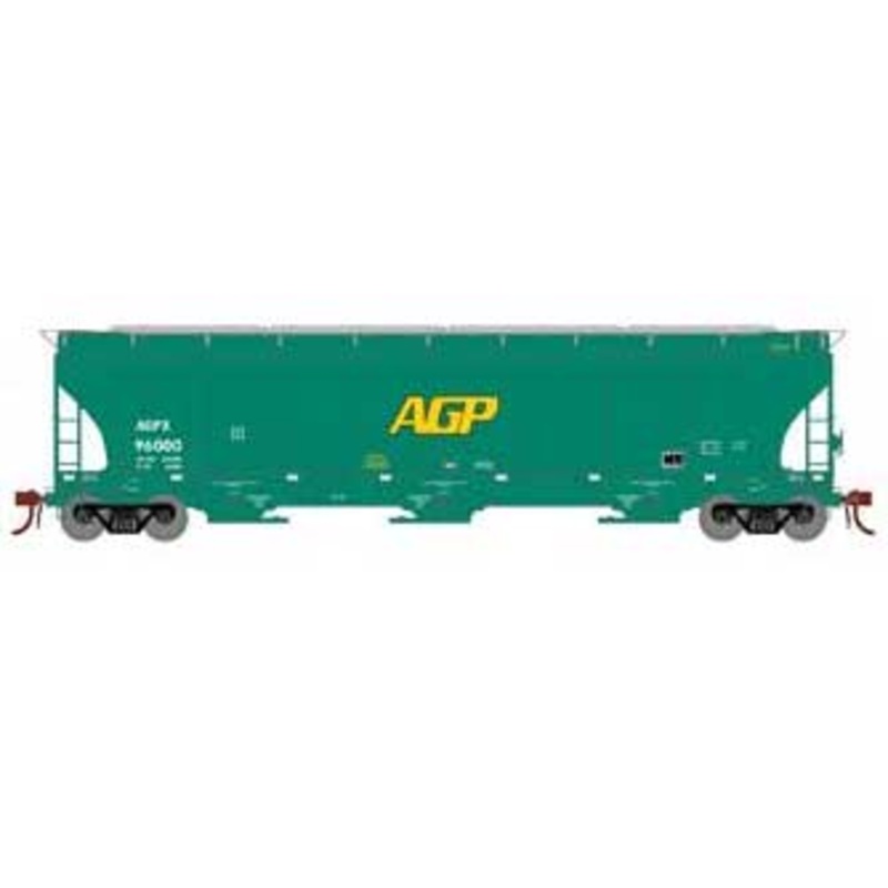 Athearn Genesis G97155 HO Scale Trinity 3 Bay Covered Hopper AG Processing AGP 96000