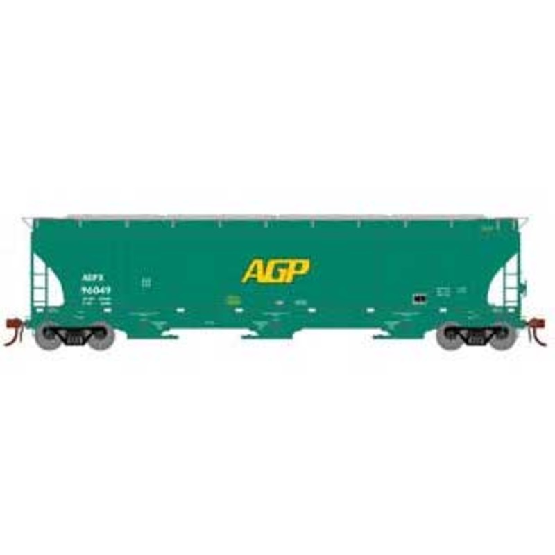 Athearn Genesis G97156 HO Scale Trinity 3 Bay Covered Hopper AG Processing AGP 96049
