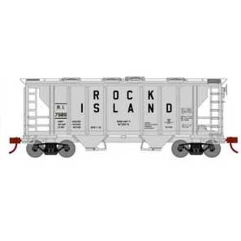 Athearn HO Scale 15422 PS-2 2003 Covered Hopper Rock Island RI 7589