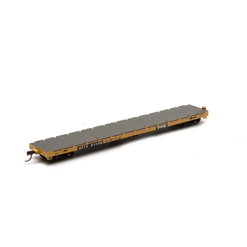 Athearn HO Scale 97843 60' Flatcar Trailer Train "1990's Logo" HTTX 91195