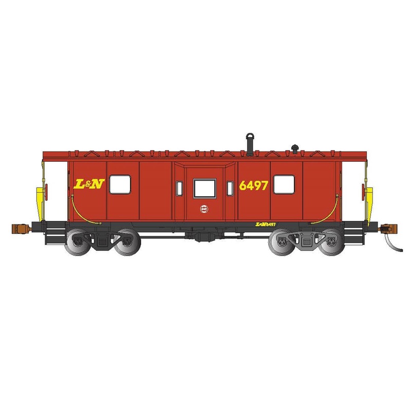 Bachmann 73209 HO Scale Bay Window Caboose Louisville and Nashville L&N 6497