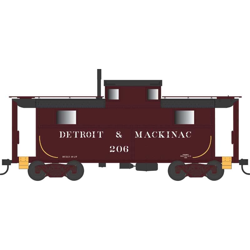 Bowser 43353 HO Scale N5 Caboose Cabin Detroit & Mackinac D&M 206