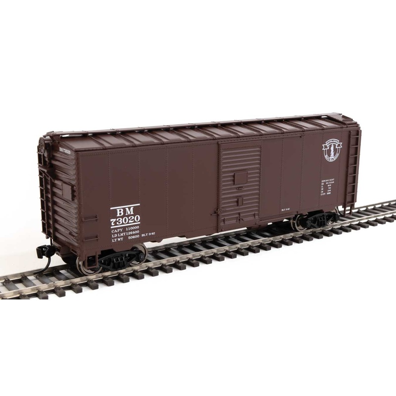 Walthers Mainline 910-2726 HO 40' AAR Modified 1937 Boxcar Boston & Maine BM 73020