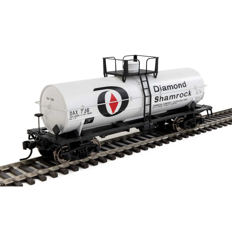 Walthers Mainline 910-48005 HO Scale 36' Chemical Tank Car Diamond Shamrock DAX 736