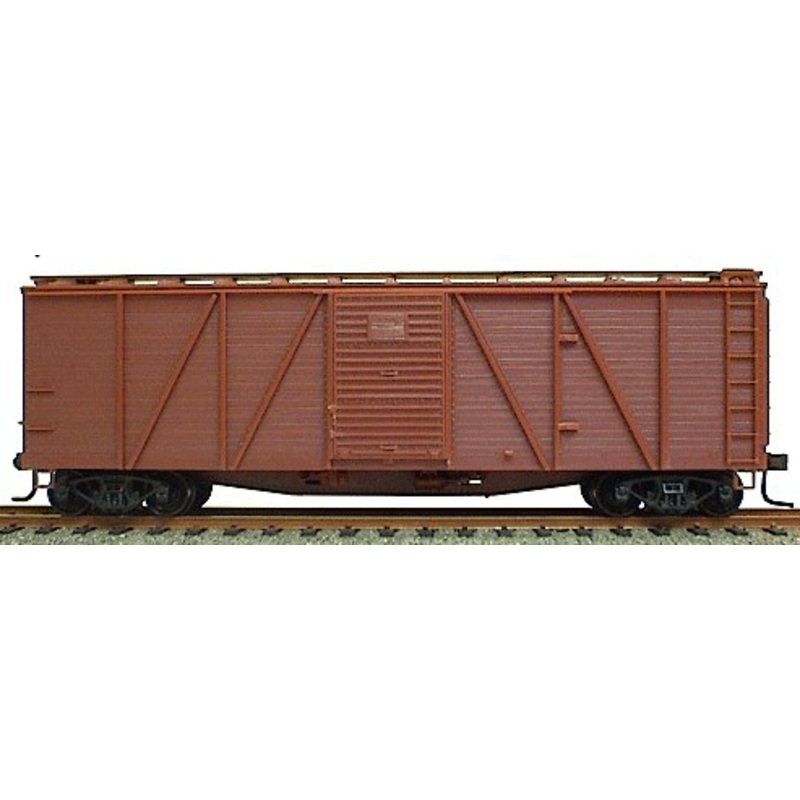 Accurail 7100 HO Scale 40' 6 Panel Wood Boxcar Kit Undecorated - NOS