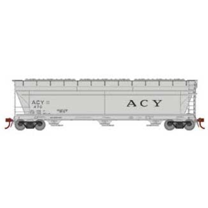 Athearn Genesis G15428 HO Scale ACF 4600 3 Bay Covered Hopper AC&Y 470