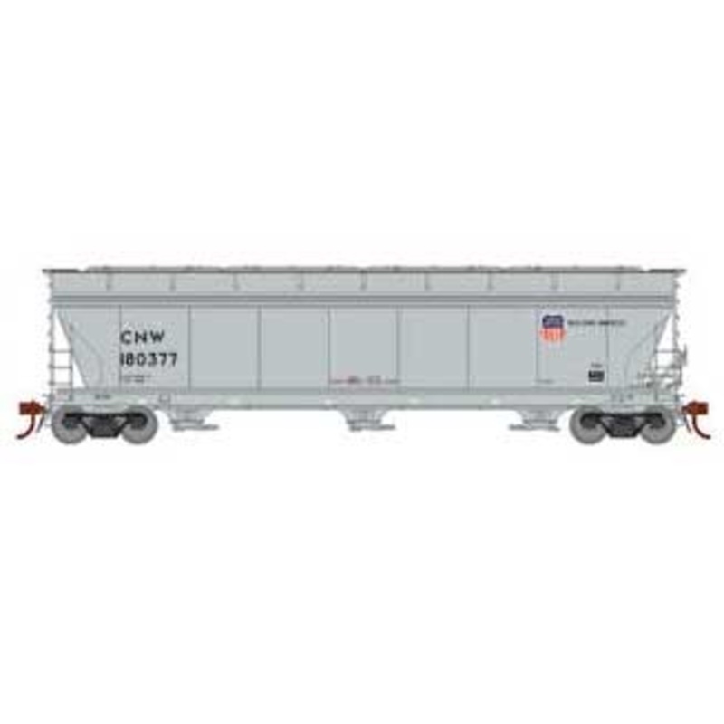 Athearn Genesis G15435 HO Scale ACF 4600 3 Bay Covered Hopper UP/C&NW 180377