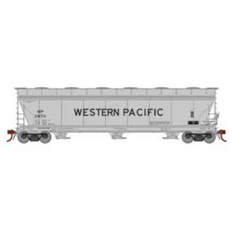 Athearn Genesis G15440 HO Scale ACF 4600 3 Bay Covered Hopper Western Pacific WP11974