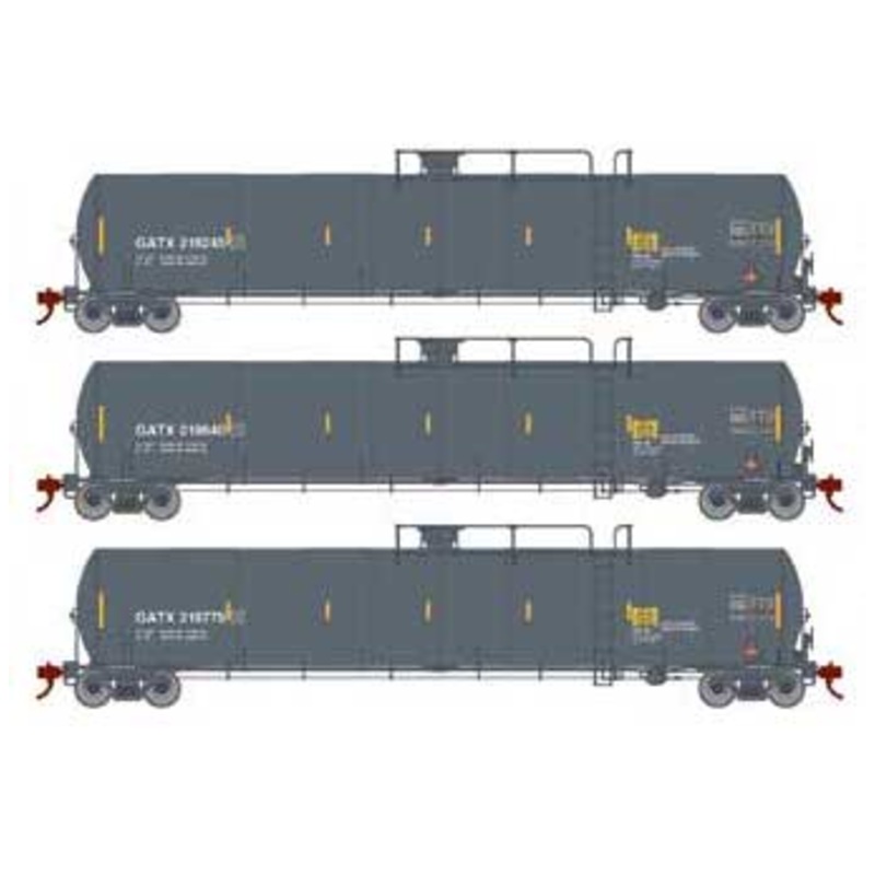 Athearn Genesis G25583 HO Scale 33,900 Gallon LPG Tank Car GATX 3 Pack #1