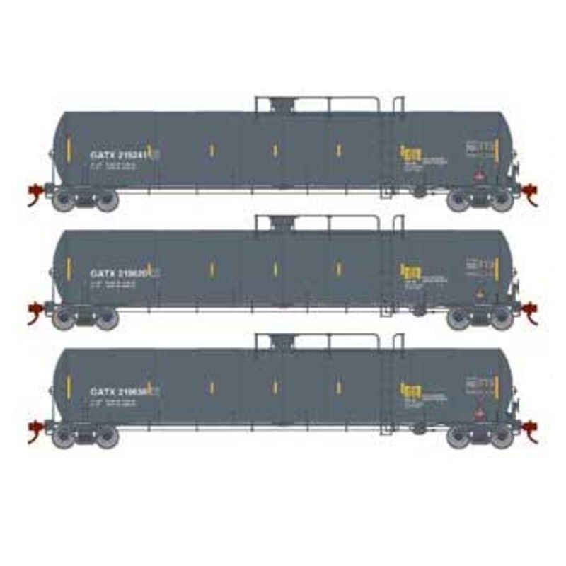Athearn Genesis G25584 HO Scale 33,900 Gallon LPG Tank Car GATX 3 Pack #2