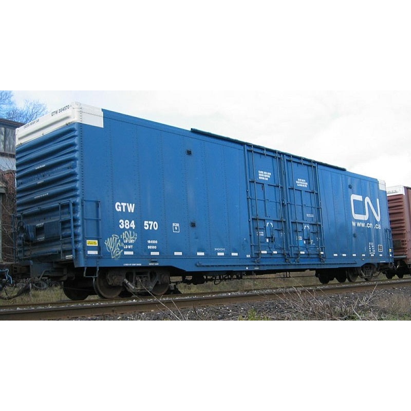 Athearn Genesis G26875 HO Scale 60' Texarkana XB-172 Boxcar CN GTW Blue 384538