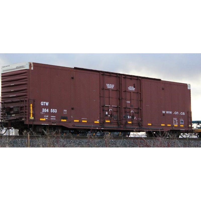 Athearn Genesis G26876 HO Scale 60' Texarkana XB-172 Boxcar CN GTW Brown 2 Pack