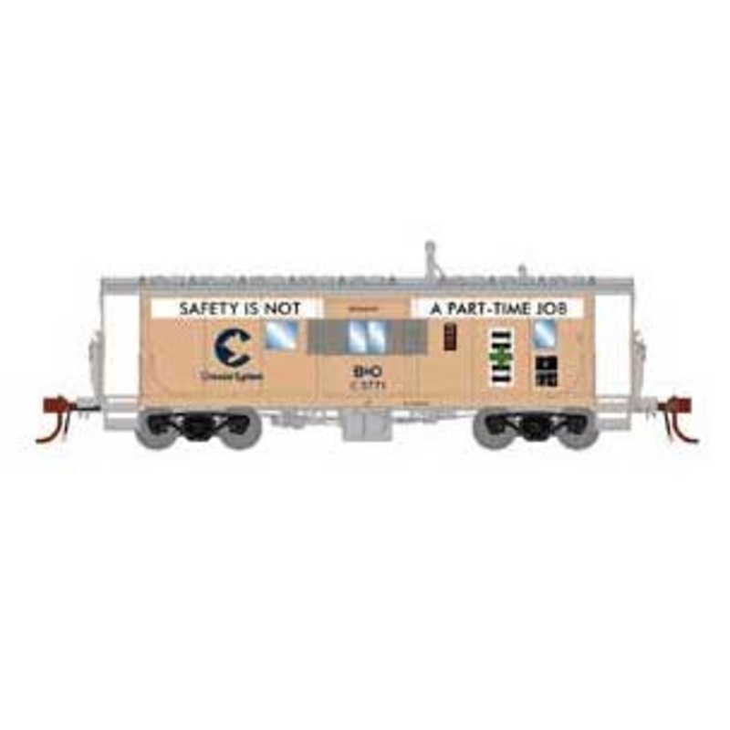 Athearn Genesis G78550 HO Scale ICC Caboose Chessie B&O C-3771 with Lights