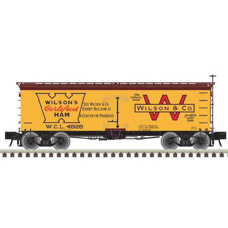 Atlas 20007203 HO Scale 36' Wood Reefer Wilson Packing 4824
