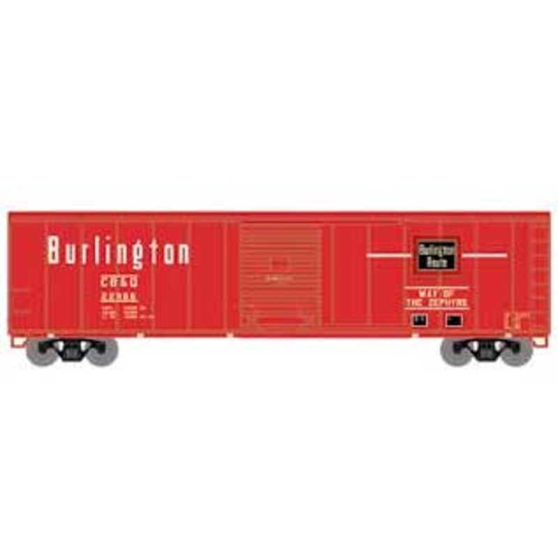 Roundhouse 15095 HO Scale 50' PS-1 Single Sliding Door Boxcar Burlington CB&Q 22866