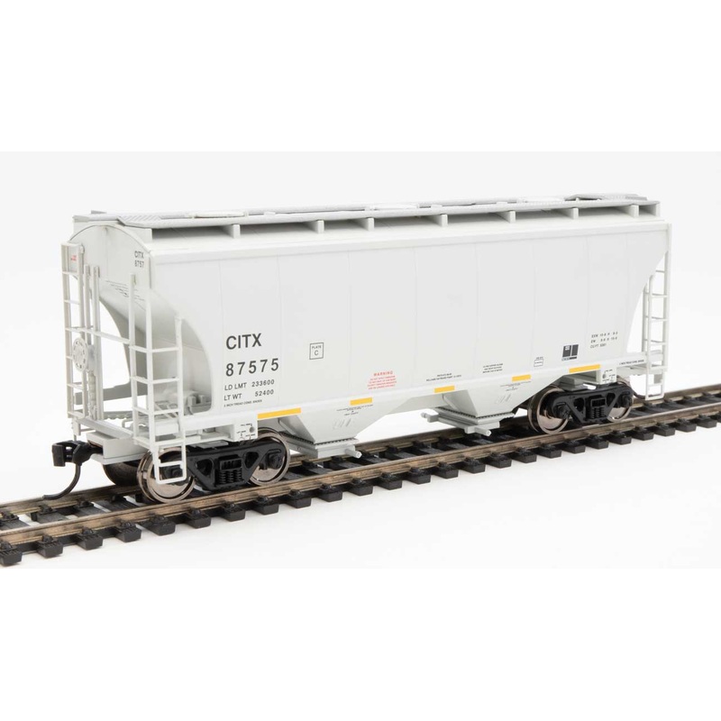 Walthers 910-7572 HO 39' Trinity 3281 2 Bay Covered Hopper CIT Group CITX 87575