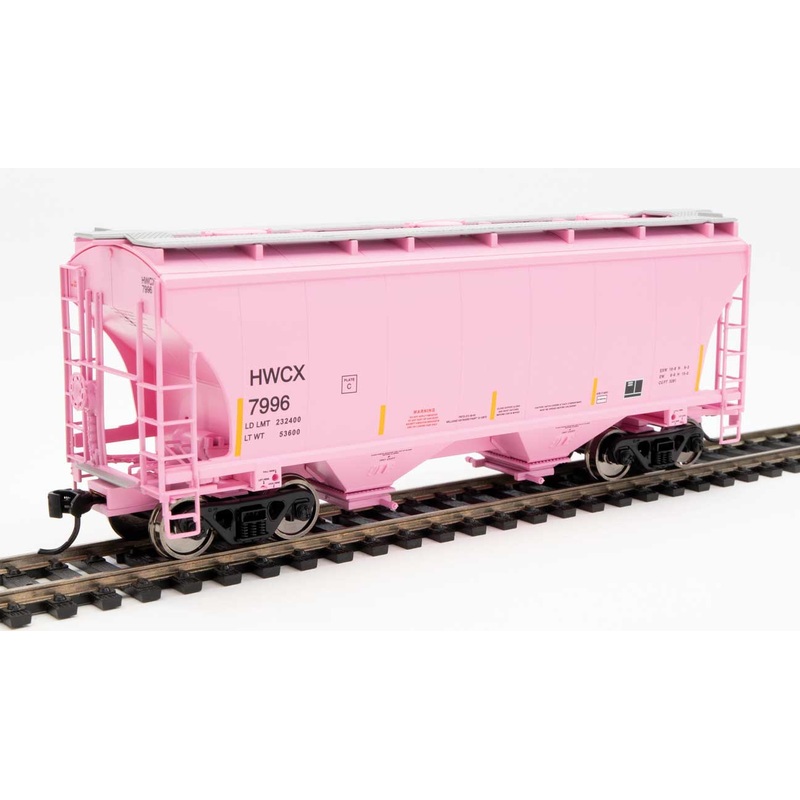 Walthers 910-7582 HO 39' Trinity 3281 2 Bay Covered Hopper Haliburton HWCX 7996
