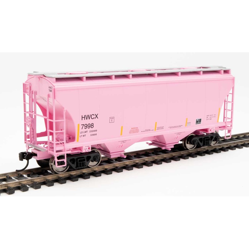 Walthers 910-7584 HO 39' Trinity 3281 2 Bay Covered Hopper Haliburton HWCX 7998