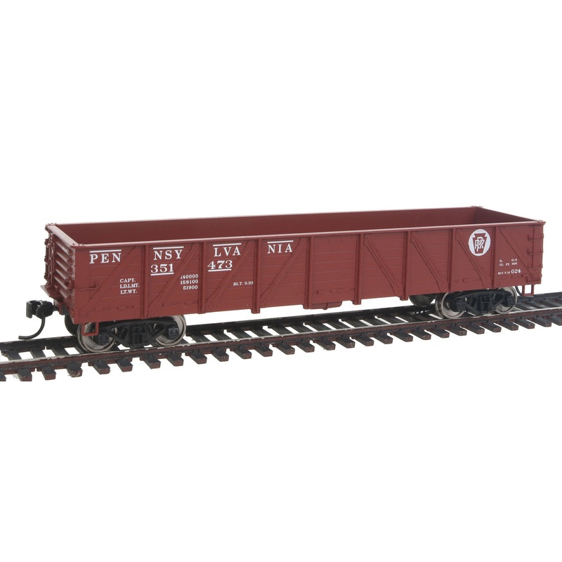Walthers Mainline 910-5671 HO Scale 40' 50 Ton Drop Bottom Gondola PRR 351473 - NOS