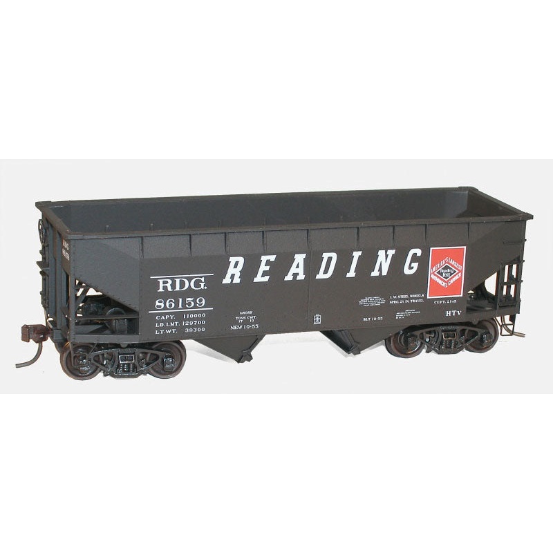 Accurail 8052 HO Scale AAR 50 Ton Offset Side Hopper Kit Reading RDG - NOS