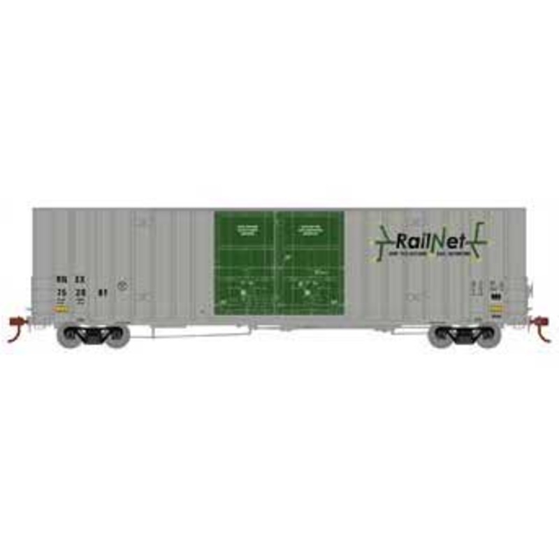 Athearn 75302 HO Scale 60' Gunderson Double Door Hi-Cube Boxcar Railnet RNEX 752081