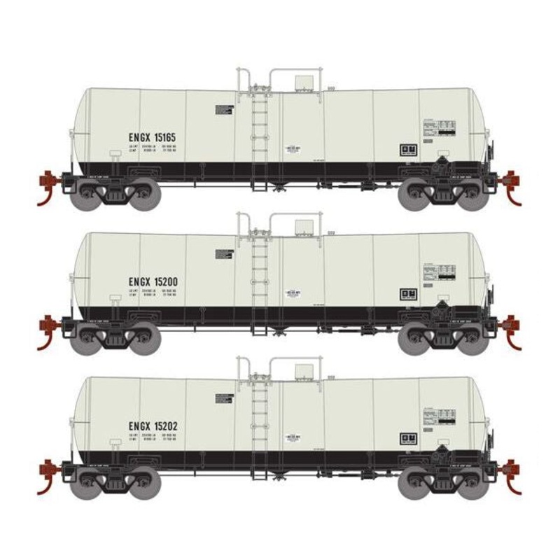 Athearn RTR 16404 HO Scale 16k Clay Slurry Tank Car Engelhard ENGX 3 Pack