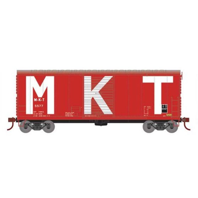 Athearn RTR 69449 HO Scale 40' Modernized Boxcar Missouri Kansas Texas MKT 5577