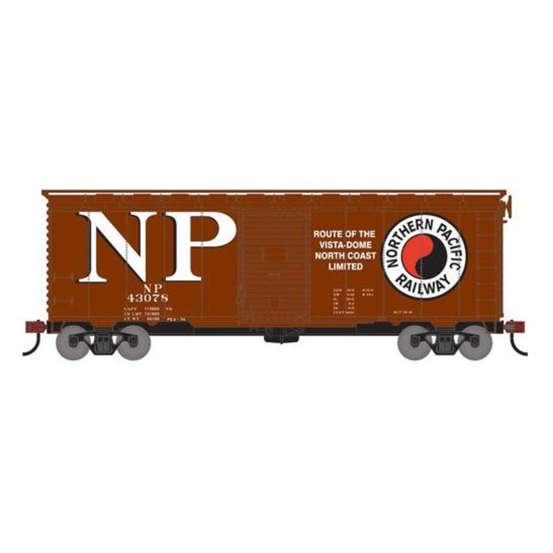 Athearn RTR 75337 HO Scale 40' Single Door Boxcar Northern Pacific NP 43078