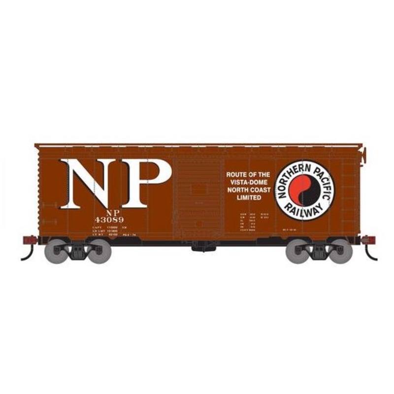 Athearn RTR 75338 HO Scale 40' Single Door Boxcar Northern Pacific NP 43089
