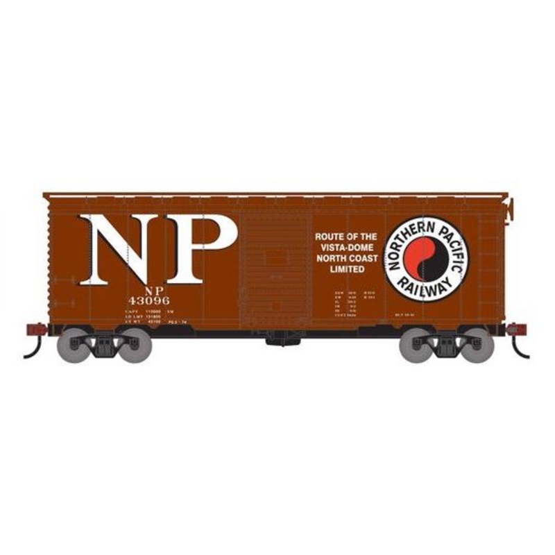 Athearn RTR 75339 HO Scale 40' Single Door Boxcar Northern Pacific NP 43096