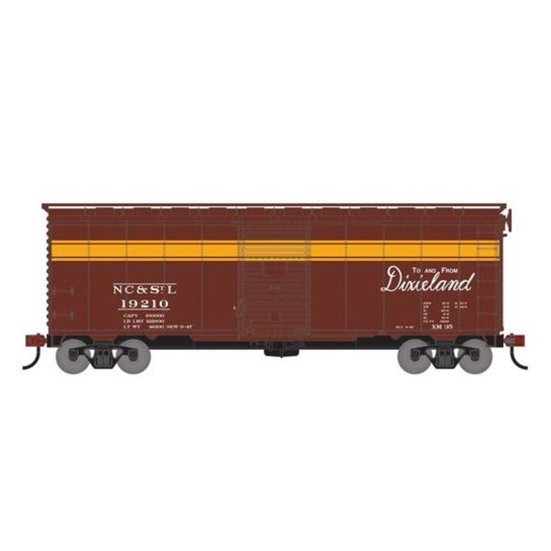 Athearn RTR 75340 HO Scale 40' Single Door Boxcar NC&STL 19210
