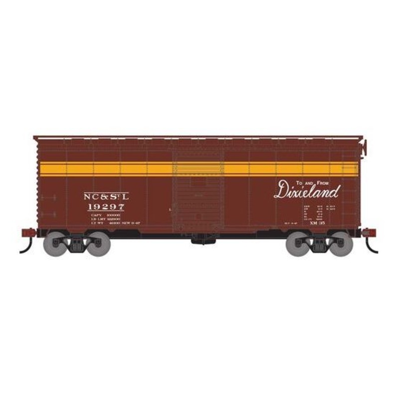 Athearn RTR 75342 HO Scale 40' Single Door Boxcar NC&STL 19297