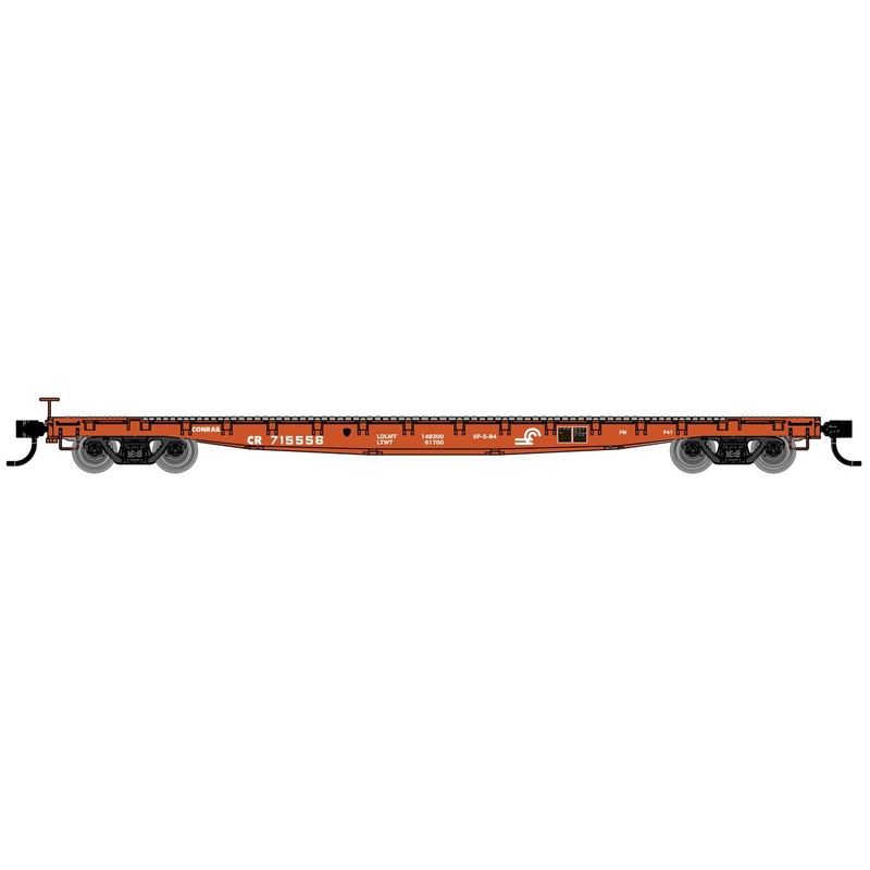 Walthers Mainline 910-6605 53' GSC Flatcar Conrail CR 715556