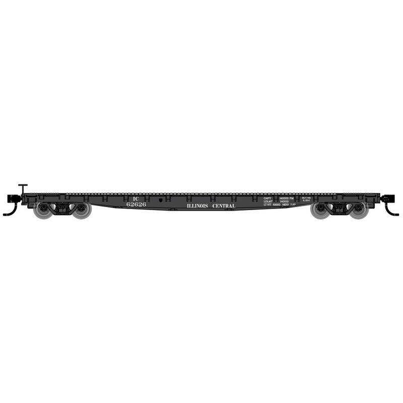 Walthers Mainline 910-6613 53' GSC Flatcar Illinois Central IC 62626