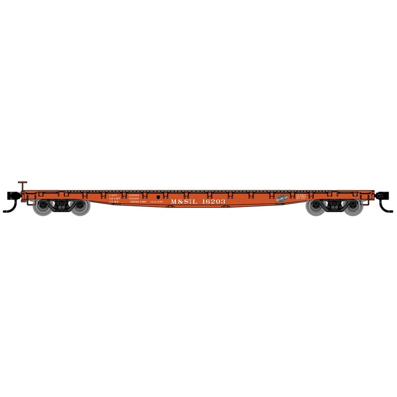 Walthers Mainline 910-6620 53' GSC Flatcar Minneapolis & St. Louis M&StL 16237