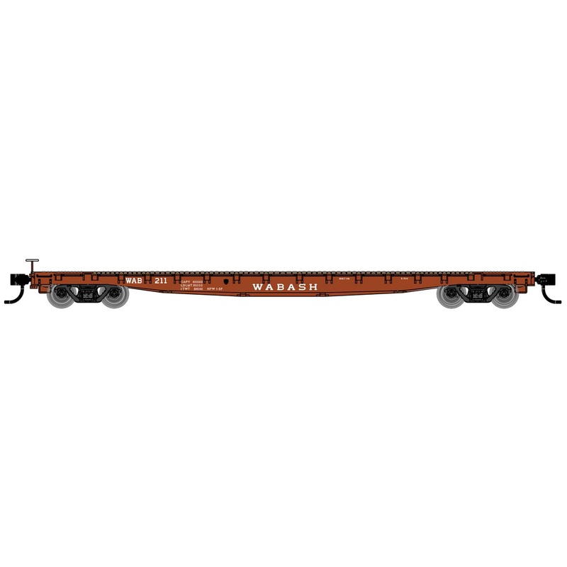 Walthers Mainline 910-6629 53' GSC Flatcar Wabash WAB 211