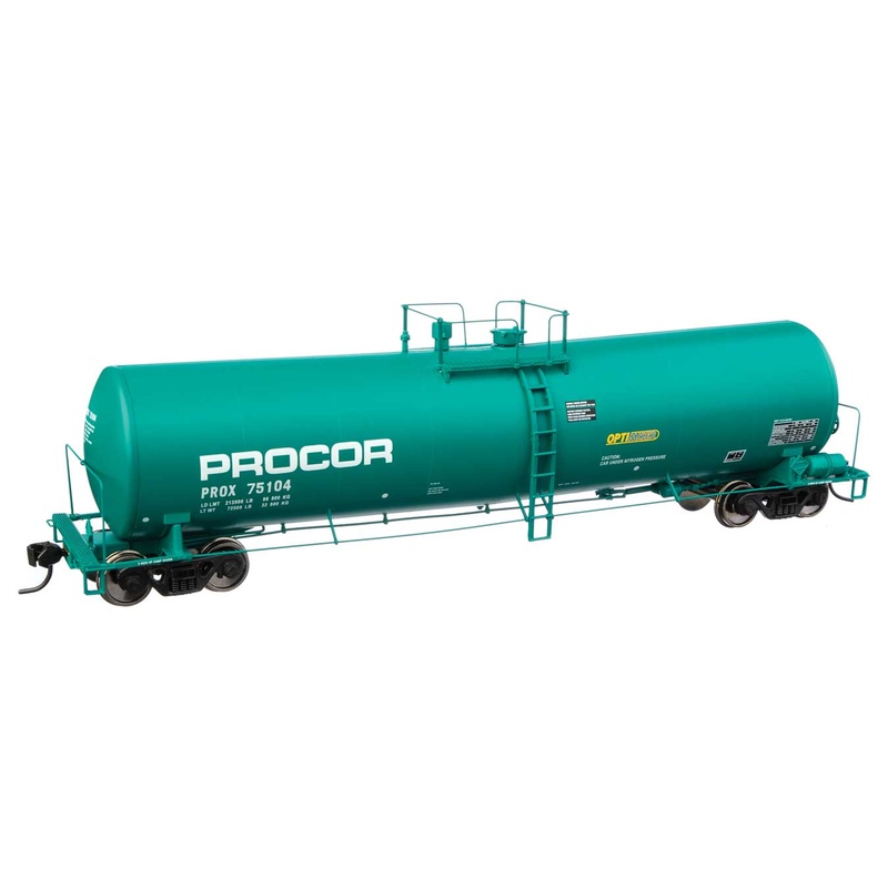 Walthers Proto 920-100257 HO Scale 23,000 Gallen Funnel Flow Tank Car Procor PROX 75104