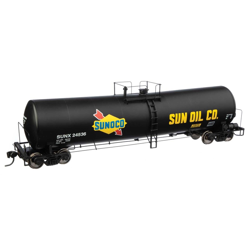 Walthers Proto 920-100262 HO Scale 23,000 Gallen Funnel Flow Tank Car Sunoco SUNX 24536