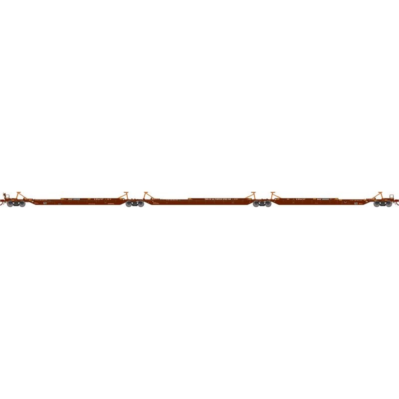 Athearn 41098 HO Scale 57' Trinity 3-Unit Spine Car BNSF 300505