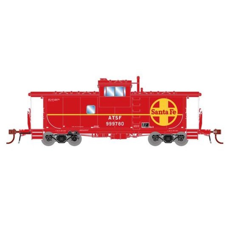 Athearn Genesis G78577 HO Scale ICC Caboose Santa Fe ATSF 999780 with Lights